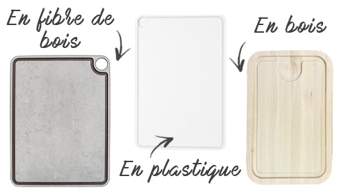 Choisir sa planche à découper.