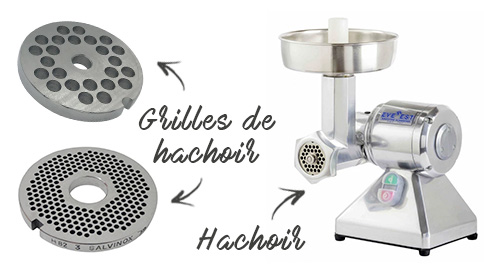 Quelle taille de grilles choisir pour mon hachoir à viande ?