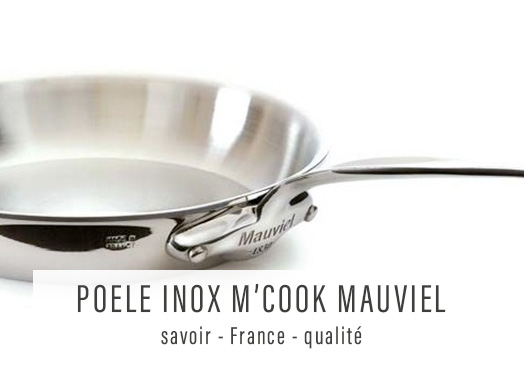 Poêle inox M'cook par Mauviel