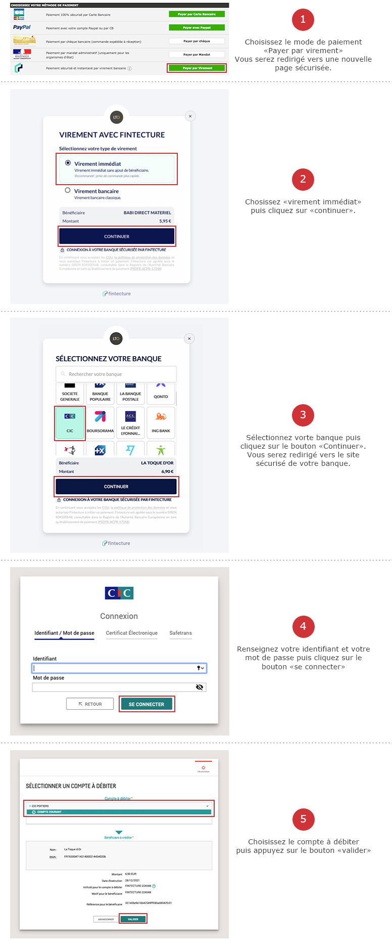 Comment payer par virement instantané avec Fintecture ?