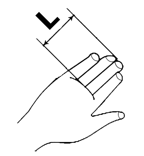 Mesure gant en cotte de maille