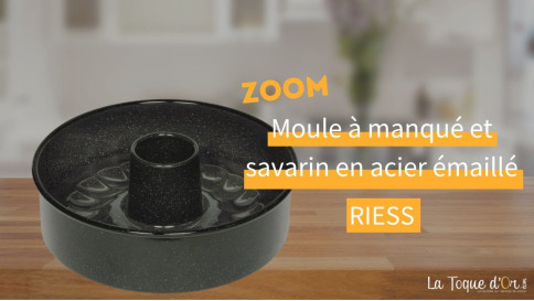 Zoom - Moule &agrave; manqu&eacute; et savarin en acier &eacute;maill&eacute; Riess