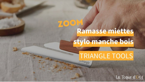 Zoom - Ramasse miettes stylo manche bois Triangle Tools