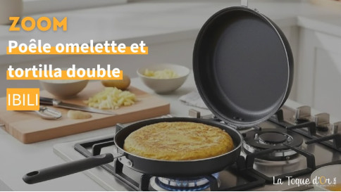 Zoom - Poêle Double pour Omelette Tortillas Ibili