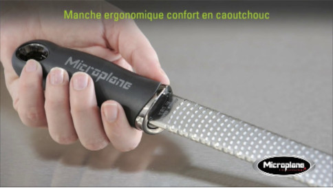 Zoom - Pr&eacute;sentation de la r&acirc;pe &agrave; zester Microplane Premium