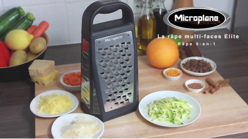 Zoom - R&acirc;pe 5 en 1 Microplane Elite Box Grater