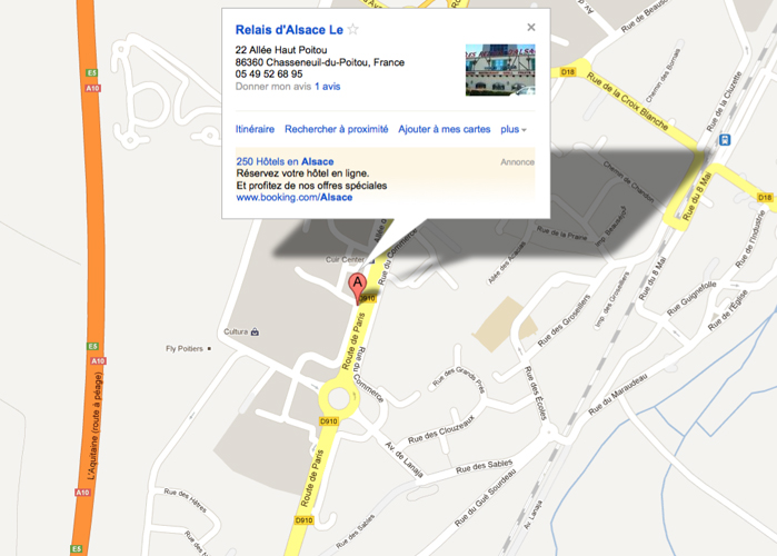 Carte google Relais Alsace
