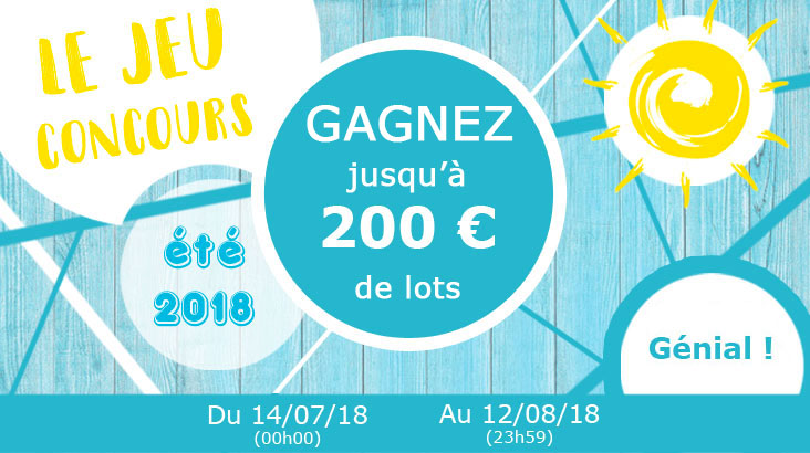 Affiche présentation jeu concours été 2018