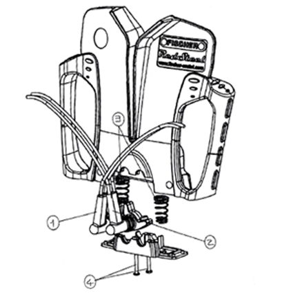 Montage kit rechange Red Steel Polish Fischer Montage kit rechange Red Steel Polish Fischer